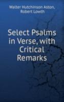 Select Psalms in Verse