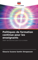 Politiques de formation continue pour les enseignants