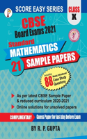 Score Easy Series Class X: CBSE Board Exams 2021 Standard Mathematics 21 Sample Papers