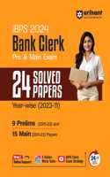 Arihant IBPS Bank Clerk Pre & 24 Main Solved paper(2023-11)| 9 Prelims | 15 Mains | With Free Online Support | 5 Online Mock Test | IBPS Clerk Exam Strategy | 24/7 Doubt Solver