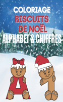 Coloriage Biscuit de Noël - Alphabet & Chiffres