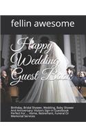 Happy Wedding Guest Book