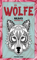 Malbuch - Stressabbau-Designs - Entzückendes Tier - Wölfe
