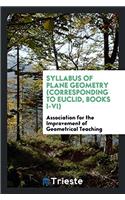 Syllabus of Plane Geometry (corresponding to Euclid, Books I-VI)