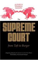 Supreme Court from Taft to Burger