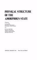 Physical structure of the amorphous state