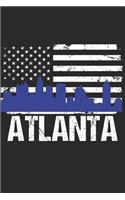 Atlanta Georgia City Skyline: Blank Lined Notebook Journal