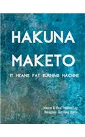 Hakuna Maketo Macros and Meal Tracking Log Ketogenic Diet Food Diary