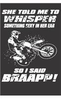 Notebook for biker motorcycle dirt bike motocross