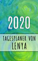 2020 Tagesplaner von Lenya: Personalisierter Kalender für 2020 mit deinem Vornamen