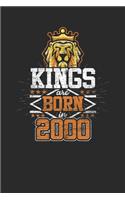 Kings Are Born In 2000: Graph Paper Notebook - Birthday Gift or Anniversary Gift Idea