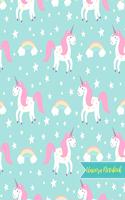 Unicorn Notebook: Cute Kawaii Journal and Diary Large 8.5 x 11 Matte Cover with Blank Lined Ruled White Paper Interior - Perfect for School, Gifts for Kids (Girls and