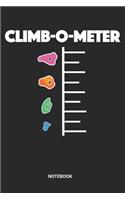 Climb-O-Meter Notebook: Dotted Lined Free Rock Climbing Notebook (6x9 inches) ideal as a Bouldering Journal. Perfect as a Travel Book for all Free Climber Lover. Great gift