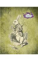 Notebook: Alice in Wonderland Art Cover Notebook For Mom, 8 x 10, 200 Pages Lined Paper For Writing Notebook, Perfect for Journaling, Note Taking or Diary