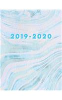 2019-2020: Daily, Weekly & Monthly Academic Planner Organizer with Inspirational Quotes & Hourly Class Schedule Semester Calendars Pink, Teal, Mint, & Blue Mar(5 Marble Assignment Planners for Students and Teachers)