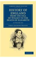 History of England from the Fall of Wolsey to the Death of Elizabeth 12 Volume Set