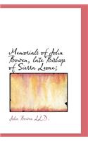 Memorials of John Bowen, Late Bishop of Sierra Leone;
