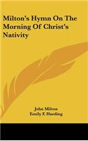 Milton's Hymn on the Morning of Christ's Nativity