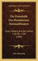 Protokolle Des Mannheimer Nationaltheaters