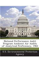 National Performance Audit Program Ambient Air Audits of Analytical Proficiency, 1983: (English)