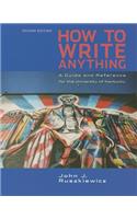Cp How to Write Anything 2e U Kentucky