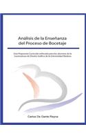 Análisis de la Enseñanza del Proceso de Bocetaje