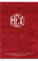 Hexagonal Graph Paper Nifty Notebook 1 cm hexagons 160 pages