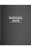 Bookkeeping Journal: Columnar Ruled Ledger, 2 Columns, 8.5x11 Inches, 100 Pages