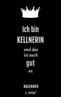 Kalender für Kellner / Kellnerin: Immerwährender Kalender / 365 Tage Tagebuch / Journal [3 Tage pro Seite] für Notizen, Planung / Planungen / Planer, Erinnerungen, Sprüche