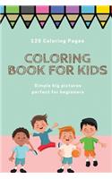 120 Coloring pages Coloring book for kids simple big pictures perfect for beginners