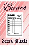 Bunco Score Sheets