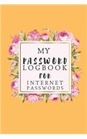 My Password Logbook For Internet Passwords