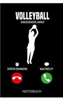 Volleyball Eingehender Anruf