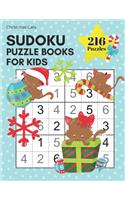 Sudoku Puzzle Books for Kids - Christmas Cats 216 Sudoku Puzzles From Beginner to Advanced Kids Activity Book