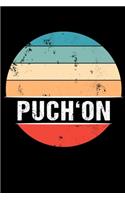 Puch'On: 100 Pages 6 'x 9' -Dot Graph Paper Journal Manuscript - Planner - Scratchbook - Diary