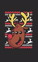 Christmas Red-nose Reindeer Notebook: Notebook / 6x9 Zoll / 120 ruled Pages
