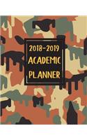 2018-2019 Academic Planner: Daily Weekly Monthly School Calendar Homework Organizer Notebook V3