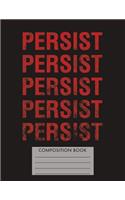 Persist Feminist Composition Book