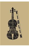 Violin: Blank Lined Journal to Write in - Ruled Writing Notebook