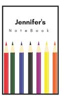 Jennifer's Notebook: Personalized Writing Journal with Name