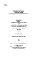 Pressuring North Korea: evaluating options: hearing before the Subcommittee on Asia and the Pacific of the Committee on Foreign Affairs