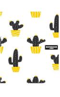 Notebook Lined: Notebook Cute Cactus: Notebook blank paper ruled: Notebook Journal Diary, 120 Lined pages, 8" x 10"
