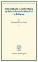 Die Deutsche Steuerleistung Und Der Offentliche Haushalt in Bohmen