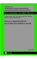 Léxico y argumentación en el discurso público actual