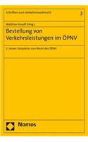 Bestellung Von Verkehrsleistungen Im Opnv