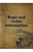 Rope and Twine Information