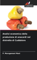 Analisi economica della produzione di anacardi nel distretto di Cuddalore