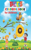 Bees Coloring Book For Children