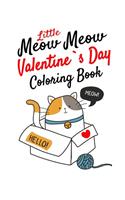 Little Meow Meow Valentine coloring Book