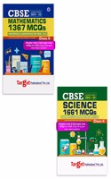 Cbse Class 10 Science & Maths Mcqs Book | Chapterwise & Subtopicwise For Term I & Ii | Ncert Class X Science & Mathematics | Case Study Based Questions & Topic Test With Solutions | Pack Of 2
